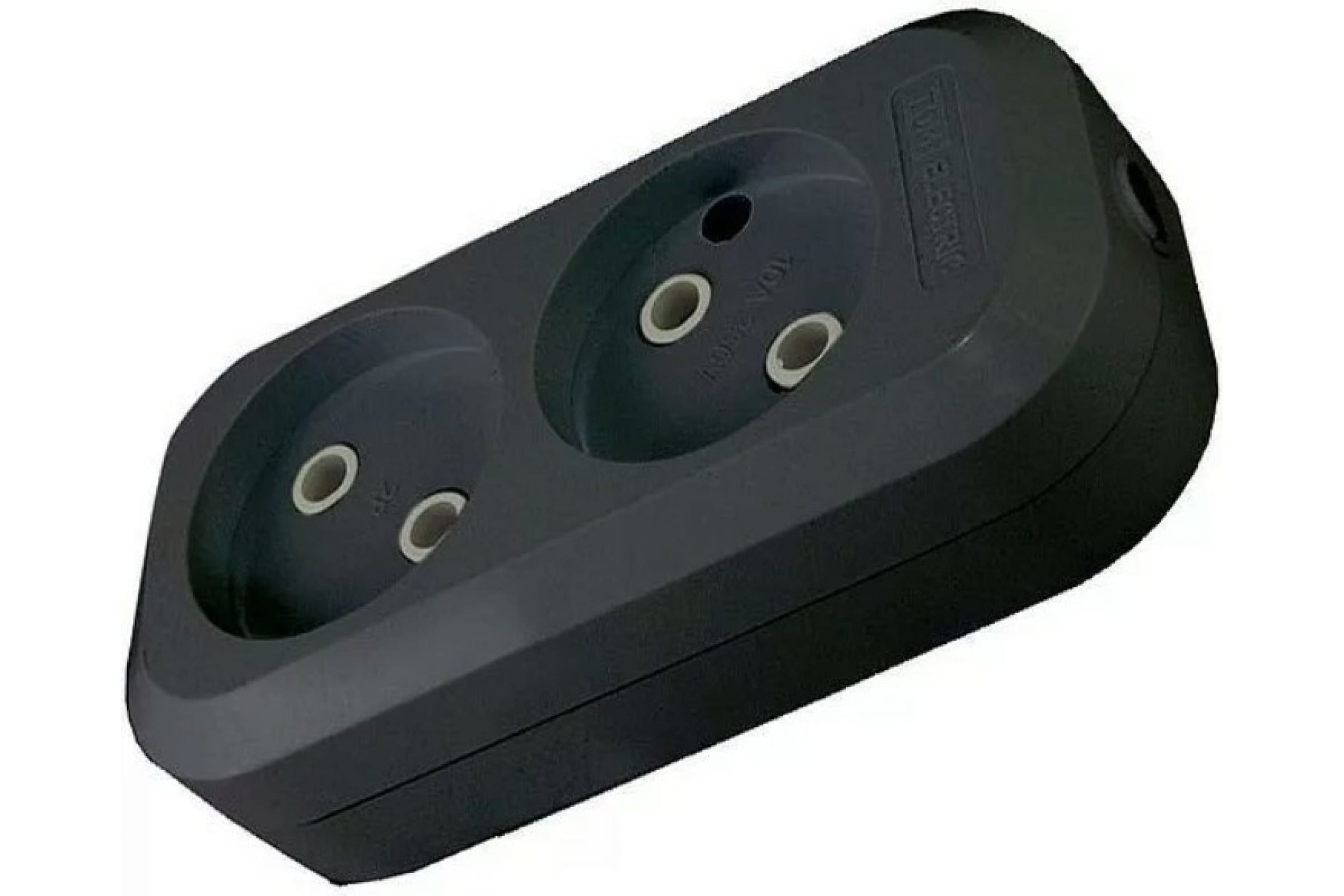 

Колодка удлинителя TDM 2-розетки, 10A, б/з, черный (SQ1806-0112)