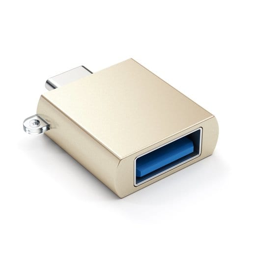 

Переходник (адаптер) USB Type-C(m)-USB 3.0(Af), OTG, золотистый Satechi ST-TCUAG (ST-TCUAG), ST-TCUAG