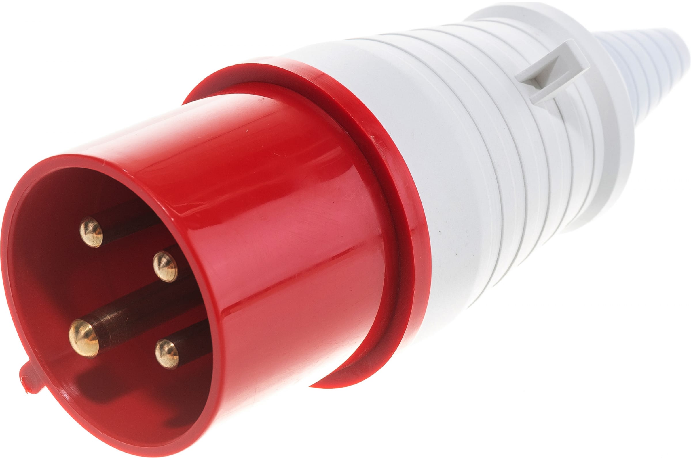 Вилка прямая TDM, кабельная, 32A, с/з, IP44, красный/белый (SQ0601-0005), цвет красный/белый