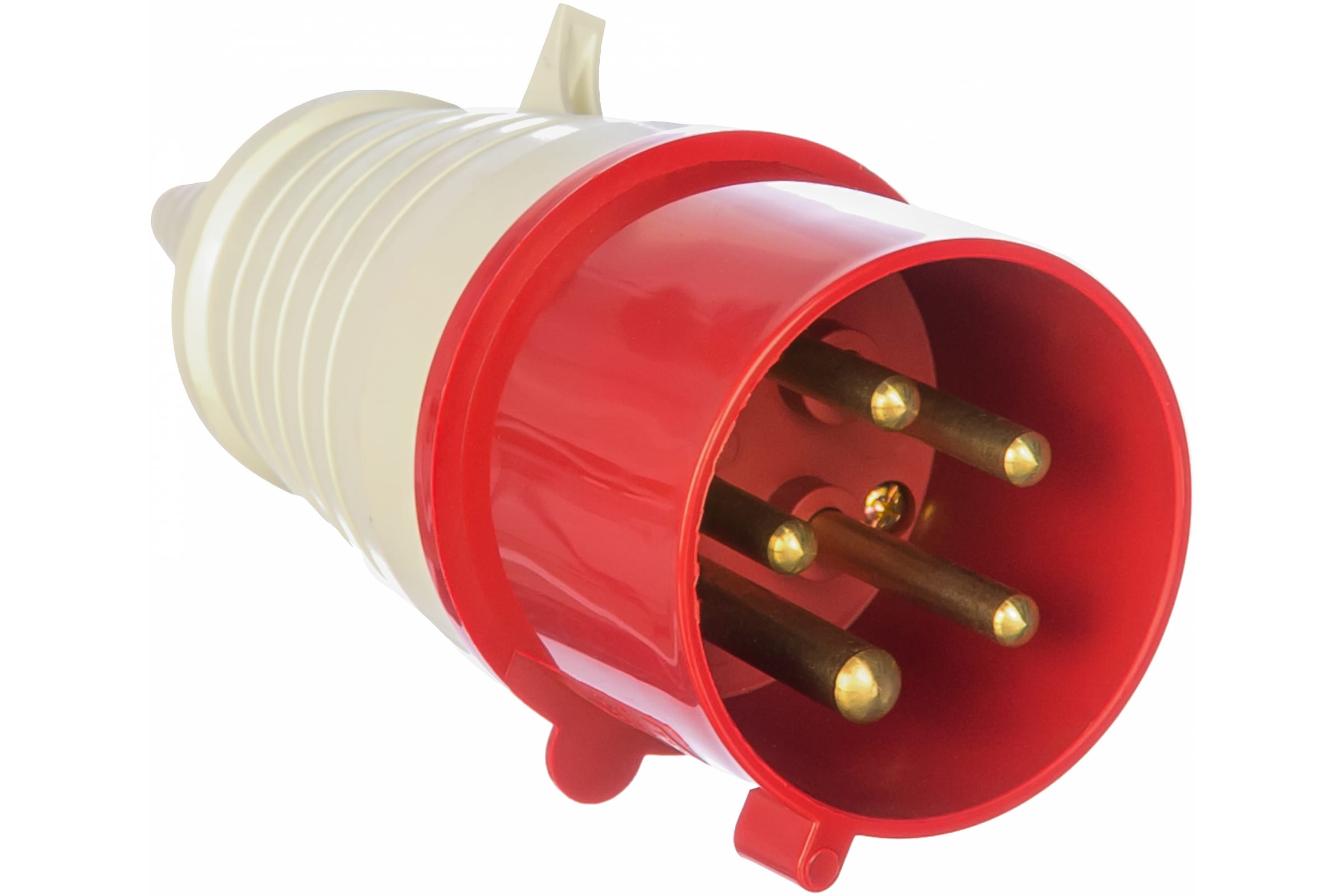 Вилка прямая TDM, кабельная, 32A, с/з, IP44, красный/белый (SQ0601-0006), цвет красный/белый