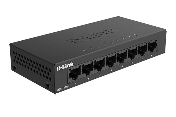 Коммутатор D-Link DGS-1008D, 8x1 Гбит/с (DGS-1008D/K2A)