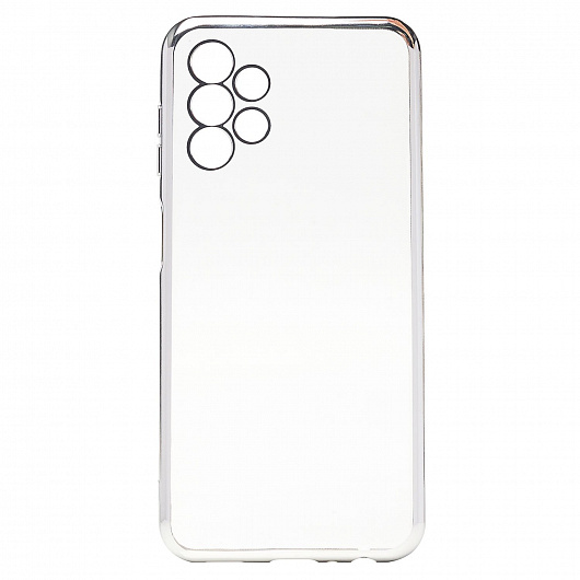 Чехол-накладка Activ Pilot для смартфона Samsung SM-A135 Galaxy A13 4G, силикон, прозрачный/серебристый (205398)
