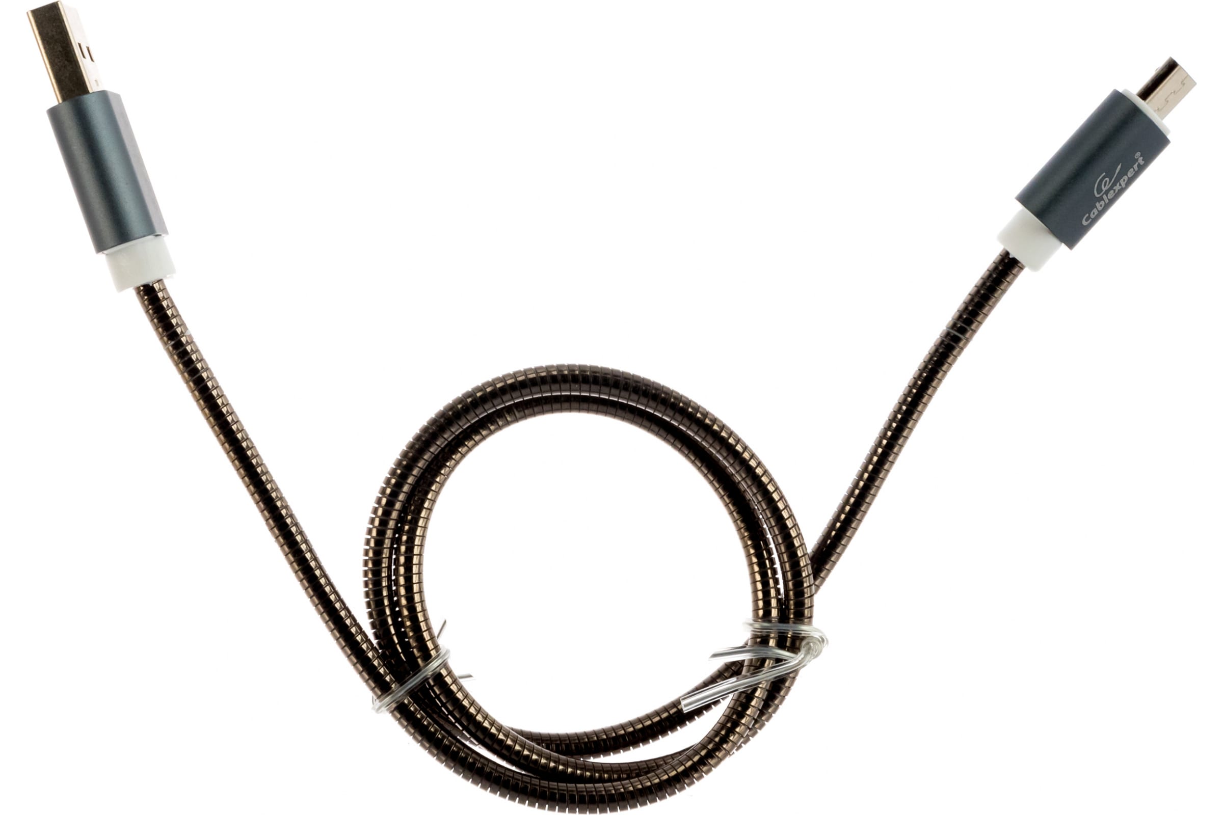 

Кабель USB2.0(Am)-micro, Cablexpert, 0.5m, титан, серия Gold, блистер (CC-G-mUSB02Gy-0.5M)