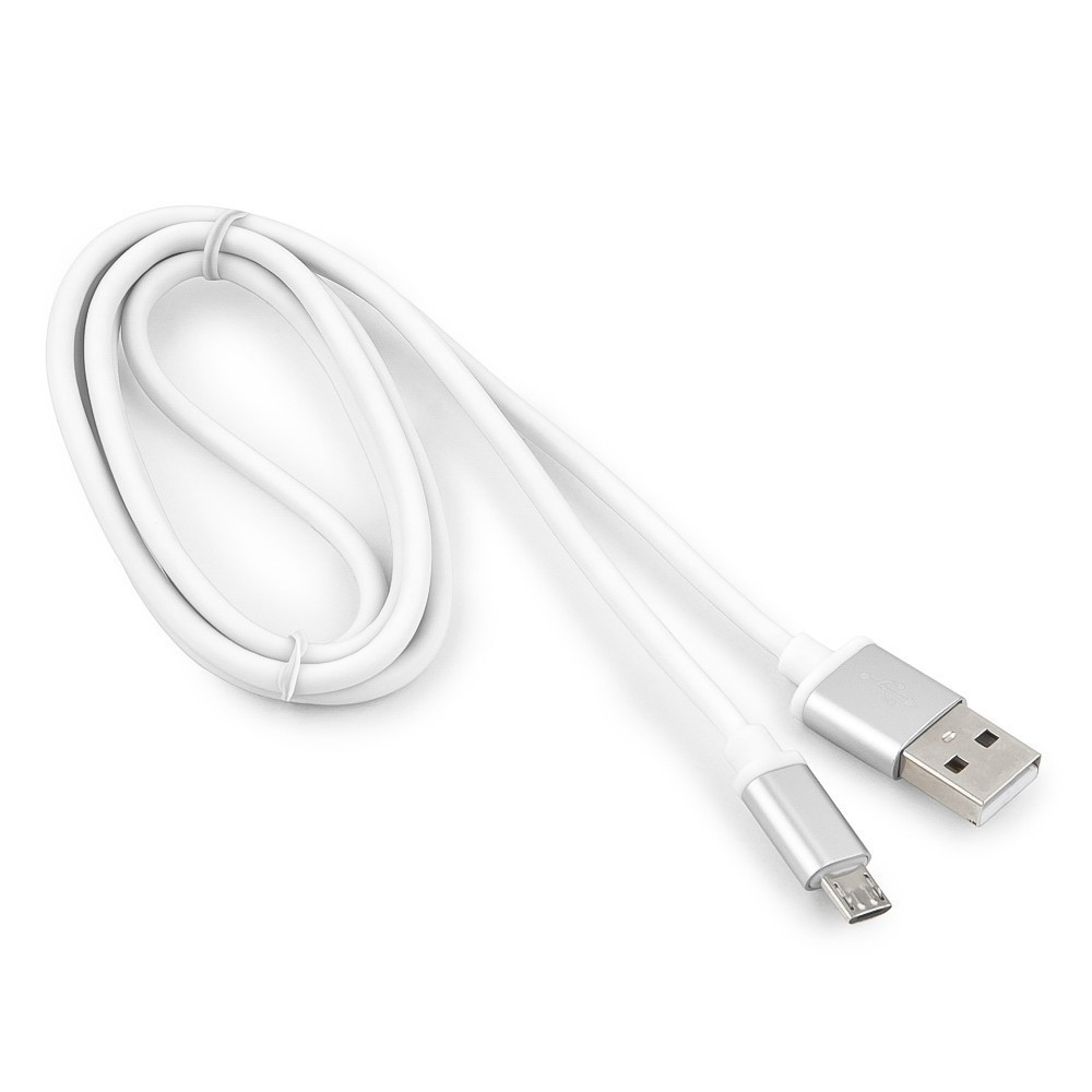 

Кабель USB2.0(Am)-micro, Cablexpert, 1.8m, белый, серия Gold, блистер (CC-G-mUSB01W-1.8M)