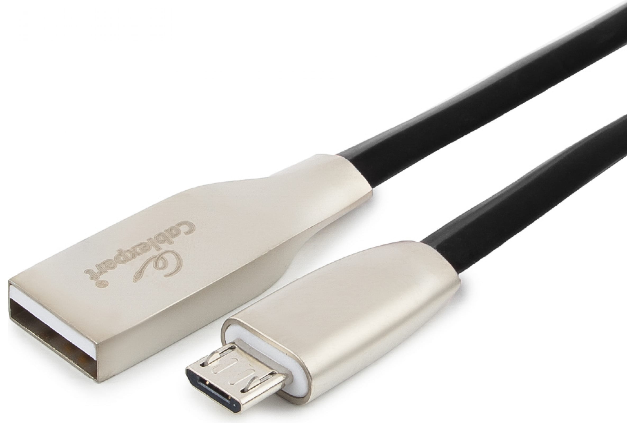 

Кабель USB2.0(Am)-micro, Cablexpert, 1m, черный, серия Gold, блистер (CC-G-mUSB01Bk-1M)