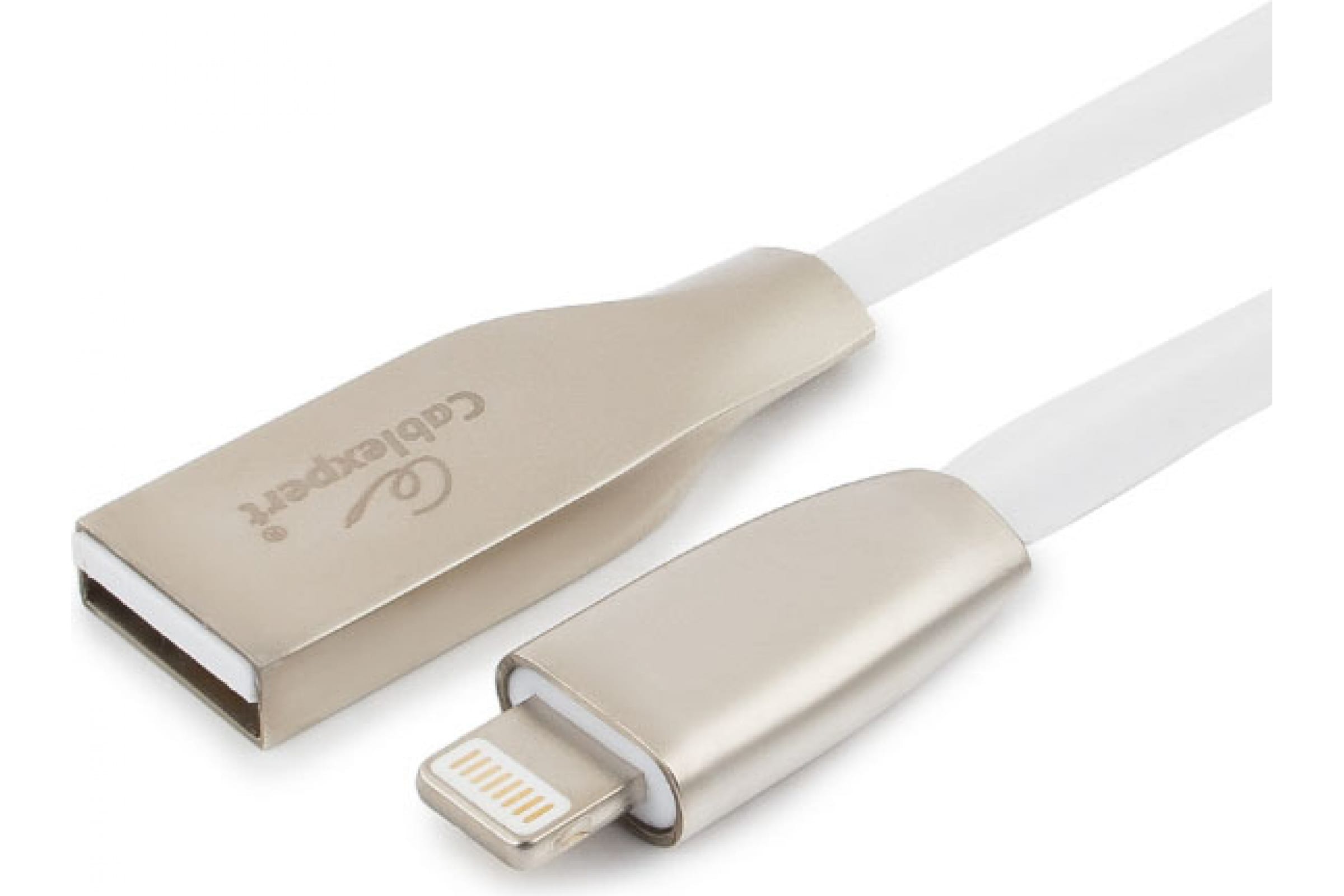 

Кабель USB-Lightning 8-pin, Cablexpert, 1.8m, белый, серия Gold, блистер (CC-G-APUSB01W-1.8M)