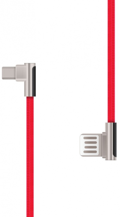 

Кабель Micro USB 2.0(Bm)-USB 2.0(Am), угловой, 1м, красный Rombica Digital CB-AB06 (CB-AB06), CB-AB06