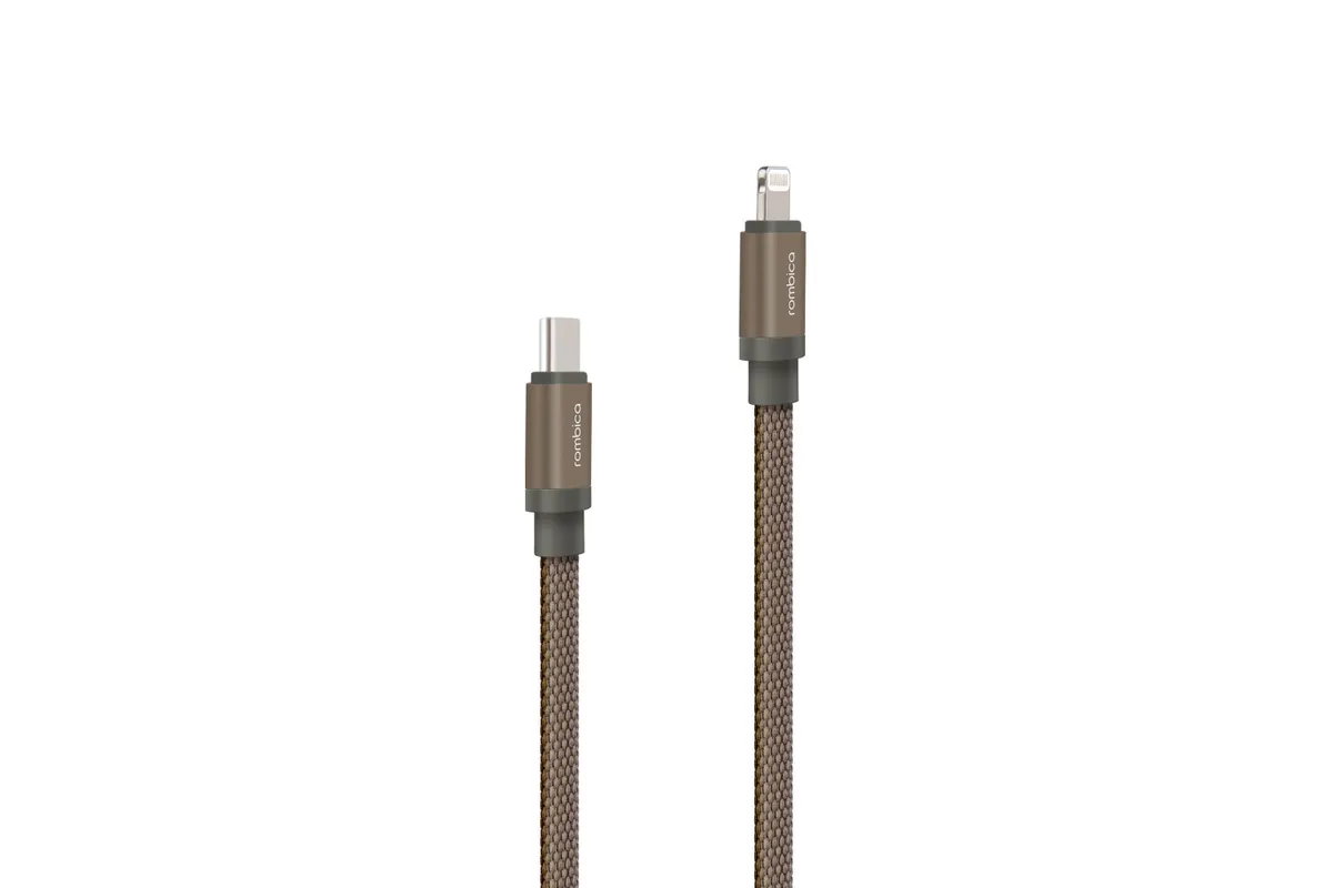 

Кабель Lightning 8-pin-USB Type-C, плоский, 3A, 1.5м, оливковый Rombica LINK-C CB-LK04 (CB-LK04), CB-LK04