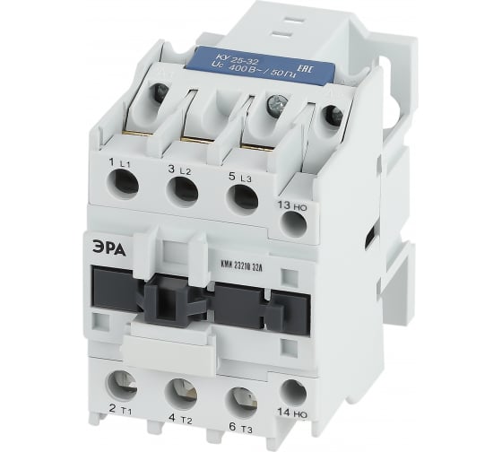 

Контактор 32A 400В, AC, 1НО, Эра PRO КМИ-23210 (Б0050443), КМИ-23210