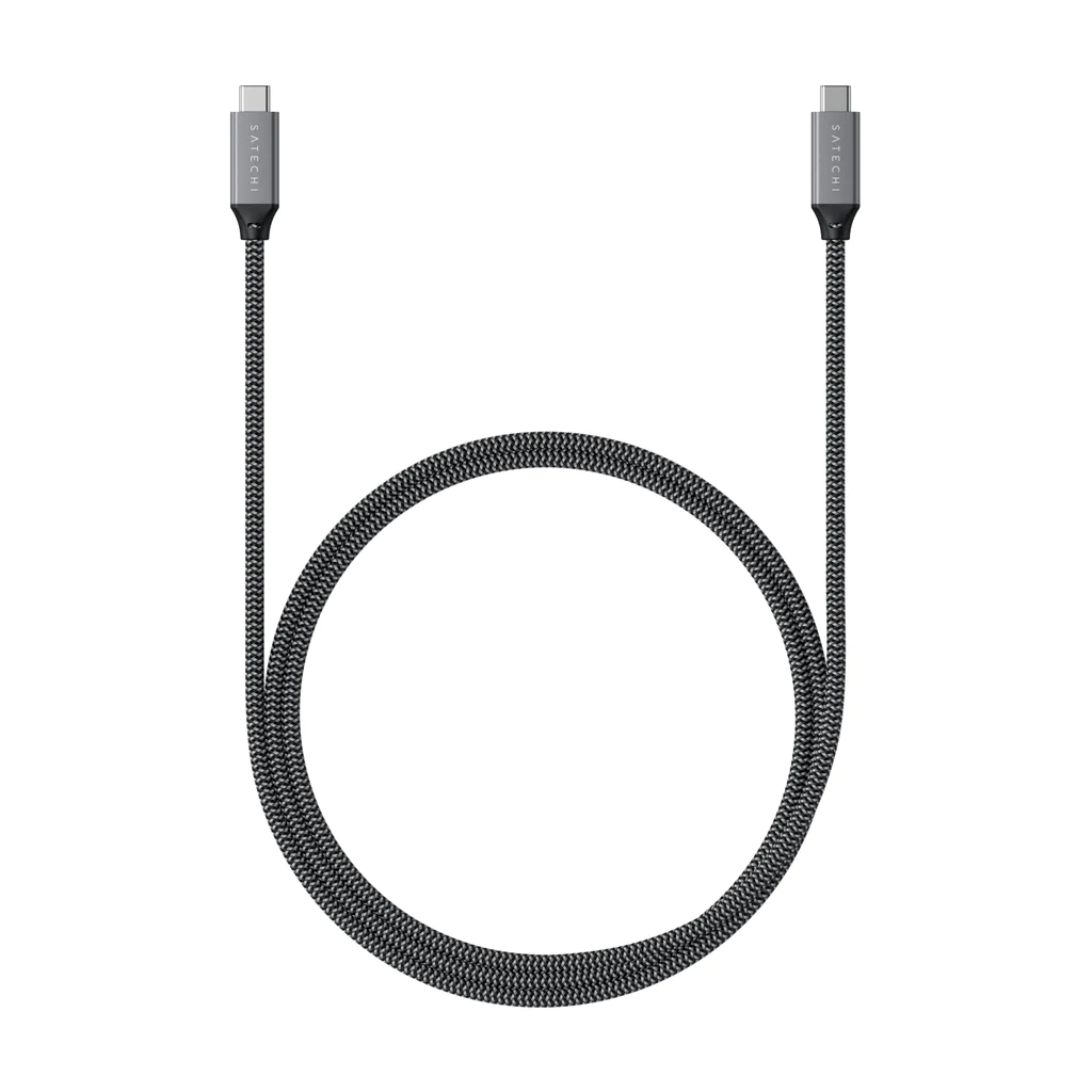 

Кабель USB Type-C-USB Type-C, экранированный, 80см, серый космос Satechi ST-U4C80M (ST-U4C80M), ST-U4C80M