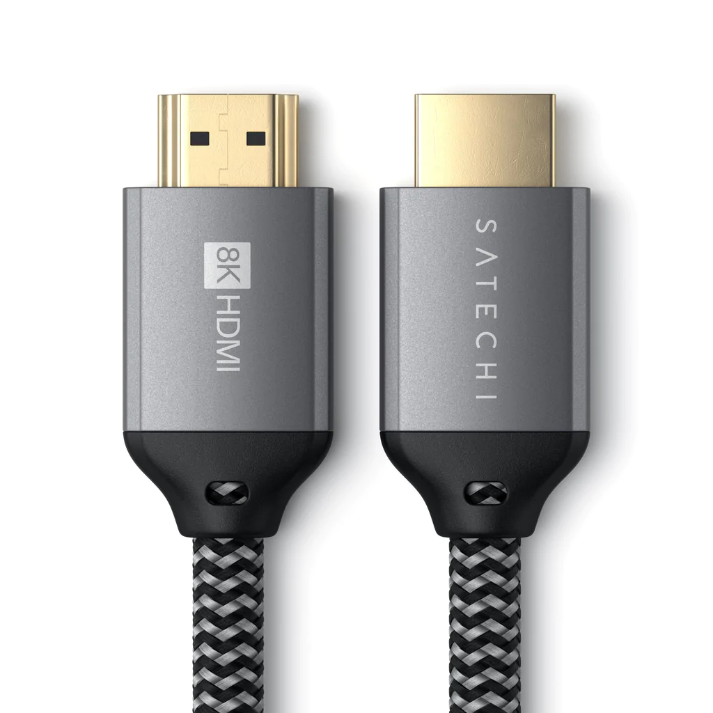 

Кабель HDMI(19M)-HDMI(19M) v2.1 4K, 8K, экранированный, 2 м, серый космос Satechi ST-8KHC2MM (ST-8KHC2MM), ST-8KHC2MM