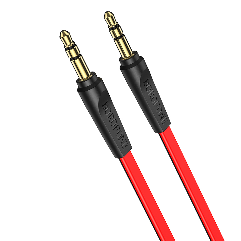 

Кабель Jack 3.5mm(M)-Jack 3.5mm(M), 2м, красный Borofone BL6 (6931474746436), BL6