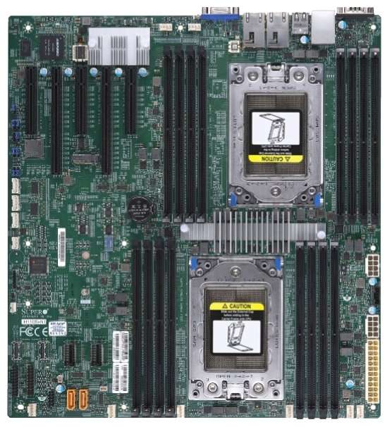 

Материнская плата Supermicro H11DSi, 2xSocket SP3, 16xDDR4, 2PCI-Ex16, 3PCI-Ex8, 1xM.2-PCI-E/SATA, 10SATA3, 2GLAN, IPMI, 4xUSB 2.0, 2xUSB 3.0, VGA, E-ATX, Bulk (MBD-H11DSi-B), H11DSi