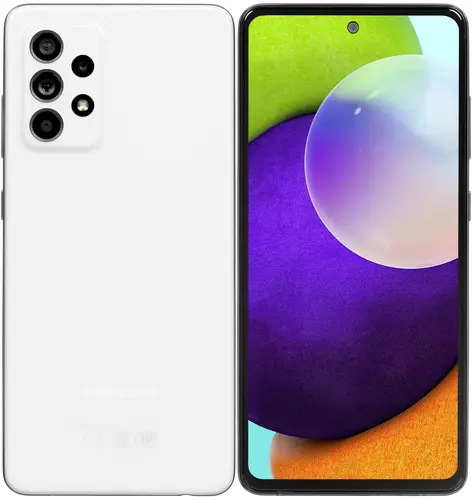 

Смартфон Samsung Galaxy A52, 6.5" 1080x2400 Super AMOLED, Qualcomm Snapdragon 720G, 8Gb RAM, 256Gb, 3G/4G, NFC, Wi-Fi, BT, 4xCam, 2-Sim, 4500mAh, USB Type-C, Android 11, белый (SM-A525FZWIMEB), Galaxy A52
