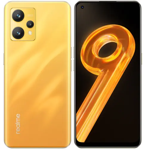 

Смартфон Realme 9, 6.4" 1080x2408 Super AMOLED, Qualcomm Snapdragon 680, 6Gb RAM, 128Gb, 3G/4G, NFC, Wi-Fi, BT, 3xCam, 2-Sim, 5000 мА⋅ч, USB Type-C, Android 12, золотистый (6045408), 9