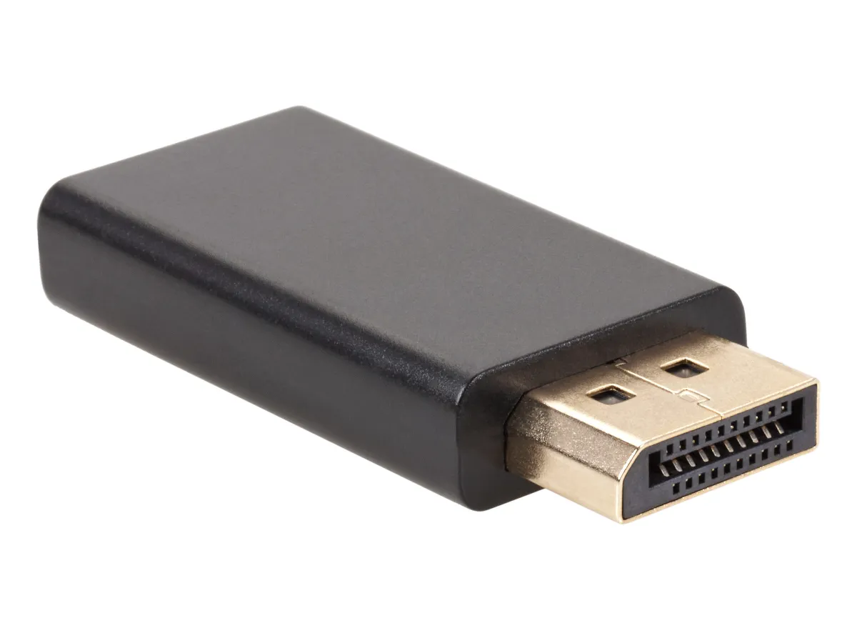 Переходник (адаптер) DisplayPort(20M)-HDMI(19F), черный Aopen/Qust ACA331 (ACA331)