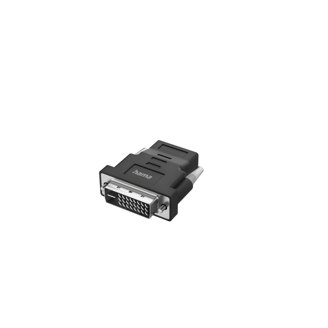

Переходник (адаптер) DVI-D(M)-HDMI(19F), черный Hama (H-200338), 0