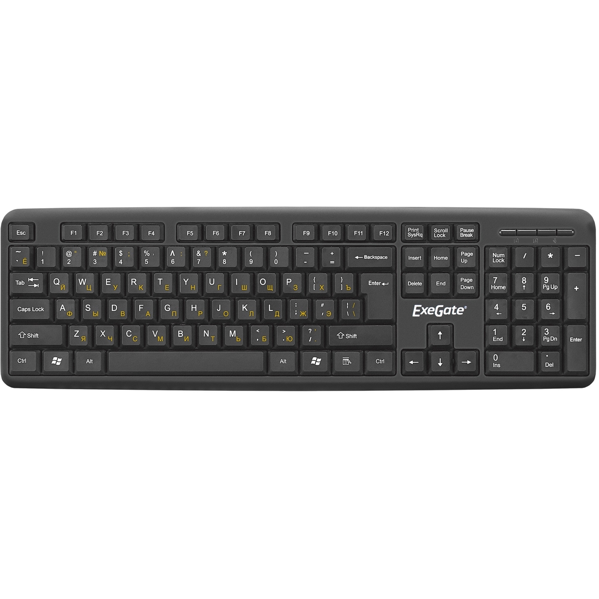 Клавиатура + мышь Exegate Professional Standard Combo MK120-20, проводная, USB, черный (EX289454RUS)