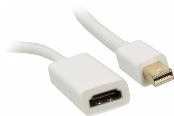 

Кабель Mini DisplayPort(20M)-HDMI(19F), 20 см, белый (774096), 0