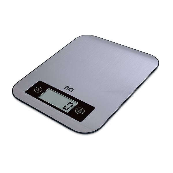 Кухонные весы электронные BQ KS1003 10кг, 2 x AAA, стальной (4650229400271)