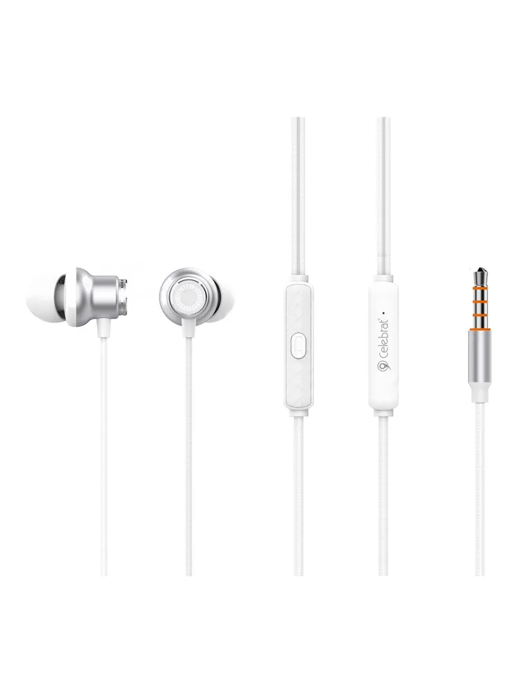 

Проводная гарнитура Celebrat D5, Jack 3.5mm, белый (D5), D5