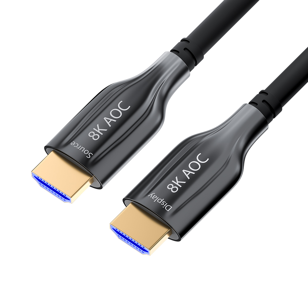

Кабель HDMI(19M)-HDMI(19M) v2.1 4K, 8K, 100 м, черный GCR GCR-AOC2 (GCR-53711), GCR-AOC2