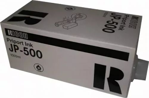 Чернила Ricoh Digital Duplicator Ink Black Type 500, 6 шт. x 1 л, черный, оригинальные для Ricoh (893536)