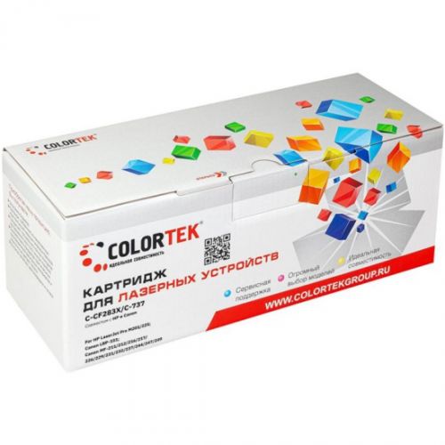 

Картридж лазерный Colortek CT-CF283X/С737 (83X / 737/CF283X/9435B004), черный, 2200 страниц, совместимый для LJPro M201/M225, LBP-151, MF-211, MF-212, MF-216, MF-217, MF-226, MF-229, MF-231, MF-232, MF-237, MF-244, MF-247, MF-249