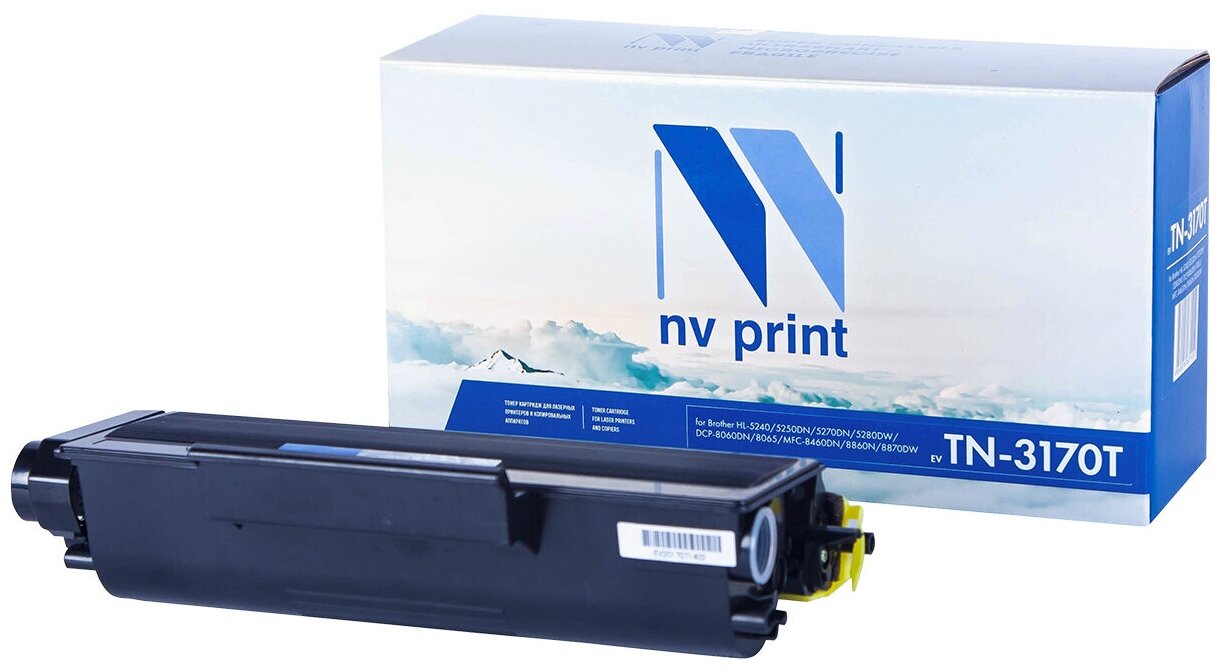 

Картридж лазерный NV Print NV-TN3170T (TN-3170), черный, 7000 страниц, совместимый, для Brother HL-5240/5250DN/5270DN/5280DW/DCP-8060DN/8065/MFC-8460DN/8860N/8870DW