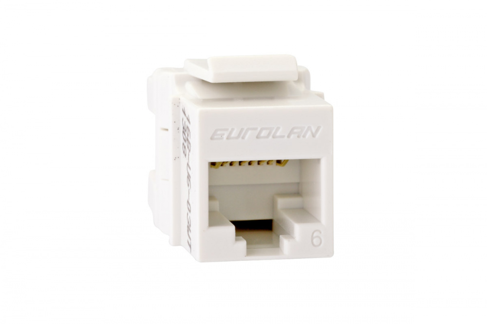 Модуль Keystone Eurolan, RJ-45 cat.6, 1шт., белый (16B-U6-03WT)