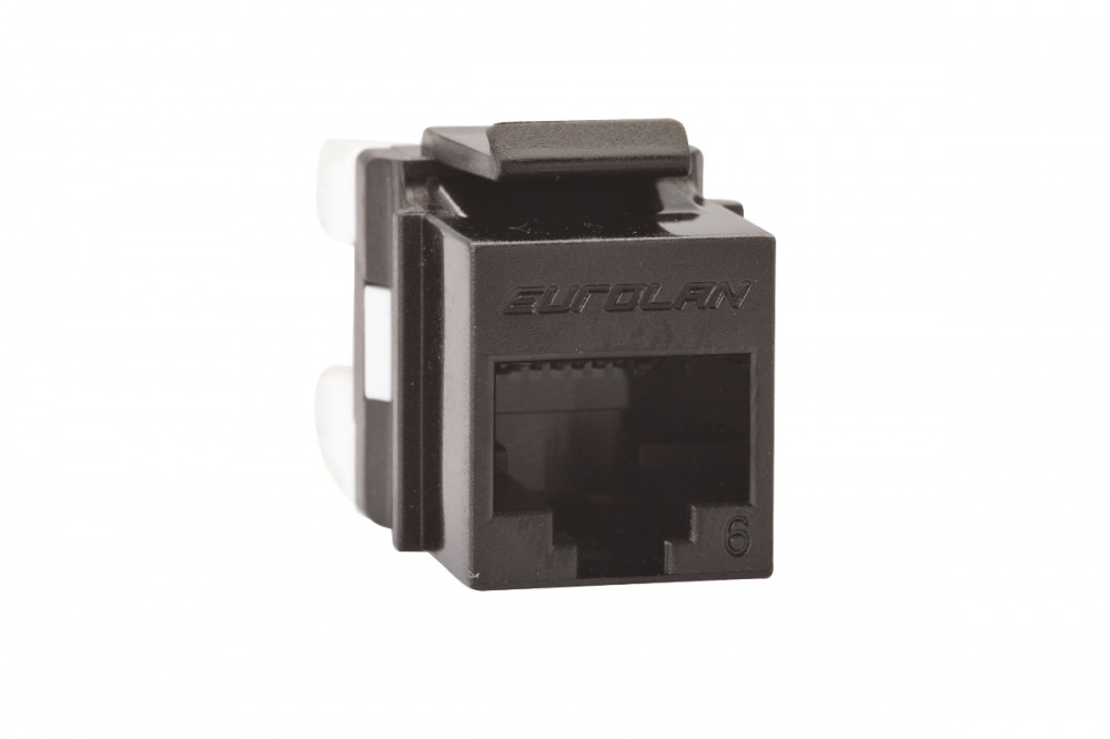 

Модуль Keystone Eurolan, RJ-45 cat.6, 1шт., черный (16B-U6-03BL)