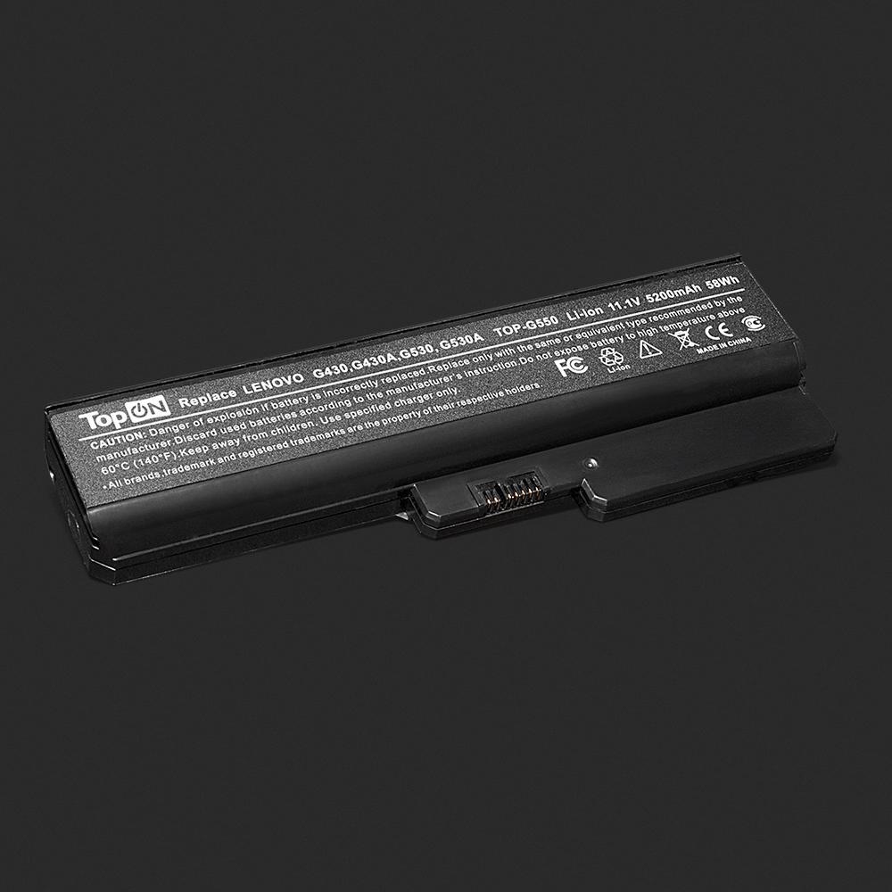 

Аккумуляторная батарея TopON для IBM Lenovo IdeaPad G555/G550/G530/B550/G430/G455/B460/G450 Series, 11.1V 4400mAh, PN:L08S6Y02/L0804C02 (TOP-G550), Черный, TOP-G550