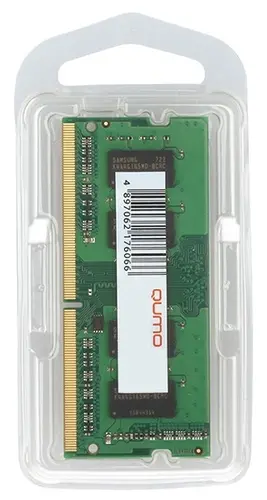 

Память DDR4 SODIMM 8Gb, 2666MHz, CL19, 1.2 В, Qumo (QUM4S-8G2666C19), QUM4S-8G2666C19