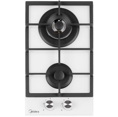 

Газовая варочная панель Midea MG3260TGW 2 конфорки, белый (MG3260TGW), MG3260TGW