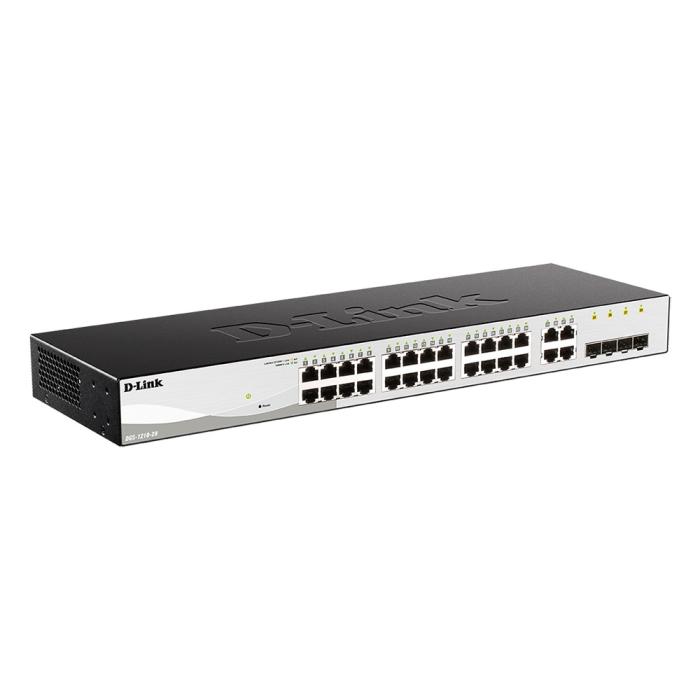 

Коммутатор D-link DGS-1210-28, управляемый, кол-во портов: 24x1 Гбит/с, кол-во SFP/uplink: combo RJ-45/SFP 4x1 Гбит/с, установка в стойку (DGS-1210-28/F3A), DGS-1210-28