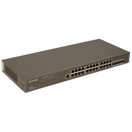 Коммутатор IP-COM G3328F, управляемый, кол-во портов: 24x1 Гбит/с, кол-во SFP/uplink: SFP 4x1 Гбит/с, установка в стойку (G3328F) - фото 1