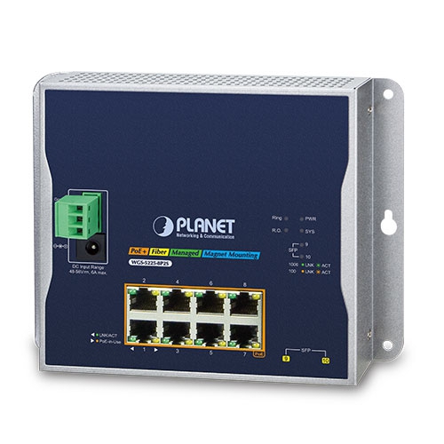 

Коммутатор Planet WGS-5225-8P2S, управляемый, кол-во портов: 8x1 Гбит/с, кол-во SFP/uplink: SFP 2x1 Гбит/с, PoE: 8x30Вт (макс. 240Вт) (WGS-5225-8P2S), WGS-5225-8P2S