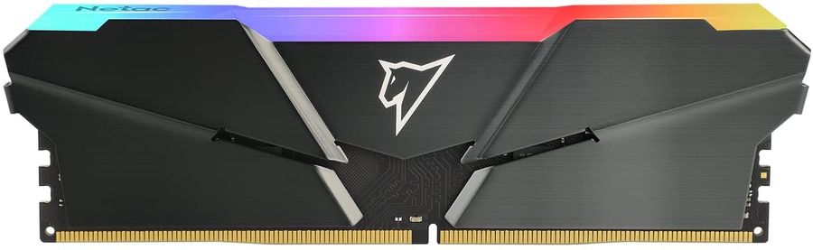 Память DDR4 DIMM 16Gb, 3200MHz, CL16, 1.35 В, Netac, Shadow RGB (NTSRD4P32SP-16E)