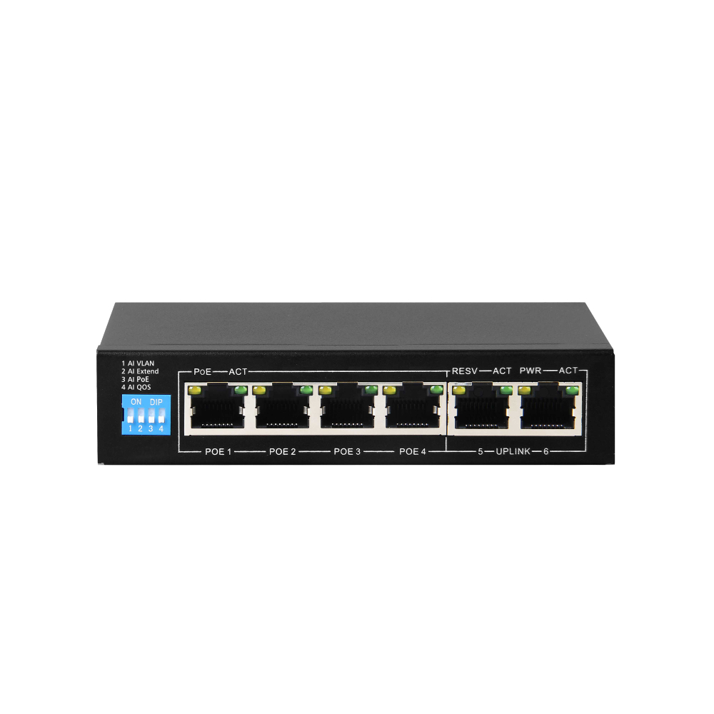 

Коммутатор ATIS PoE-2006-4P, кол-во портов: 4x100 Мбит/с, кол-во SFP/uplink: RJ-45 2x100 Мбит/с, PoE: 4x30Вт (макс. 60Вт) (PoE-2006-4P/250m ), PoE-2006-4P