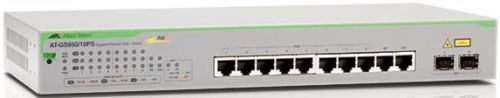 

Коммутатор Allied Telesis AT-GS950, управляемый, кол-во портов: 8x100 Мбит/с, кол-во SFP/uplink: combo RJ-45/SFP 2x1 Гбит/с, установка в стойку, PoE: 10x30Вт (макс. 75Вт) (AT-GS950/10PSV2-50), AT-GS950
