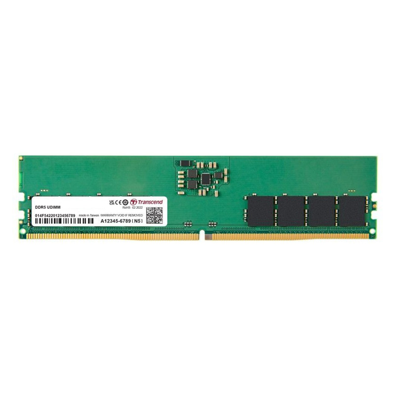 

Память DDR5 DIMM 32Gb, 4800MHz, CL40, 1.1V, Transcend (JM4800ALE-32G)