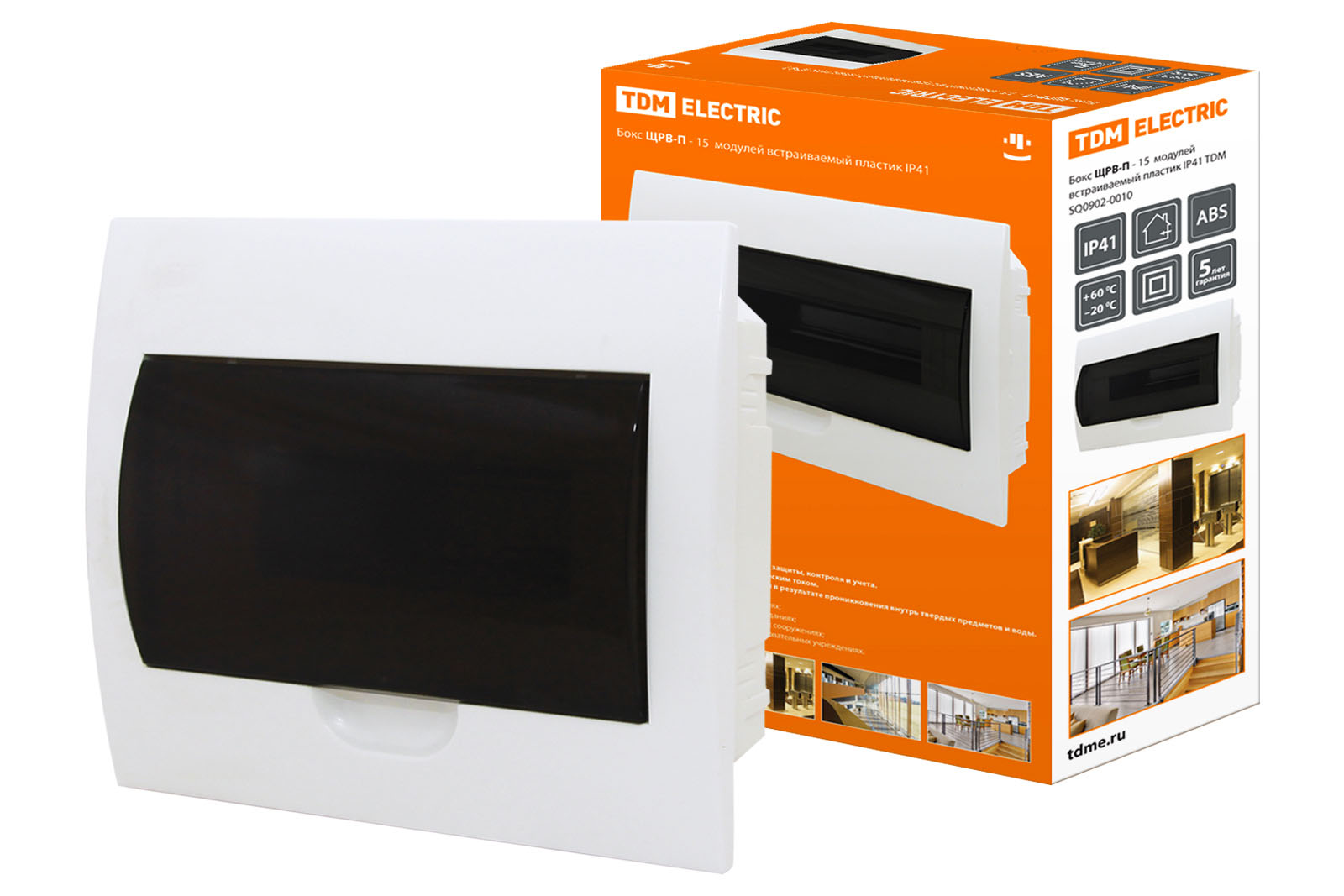 

Корпус пластиковый TDM 222мм x 339мм x 111мм, IP41, белый (SQ0902-0010), ЩРВ-П-15