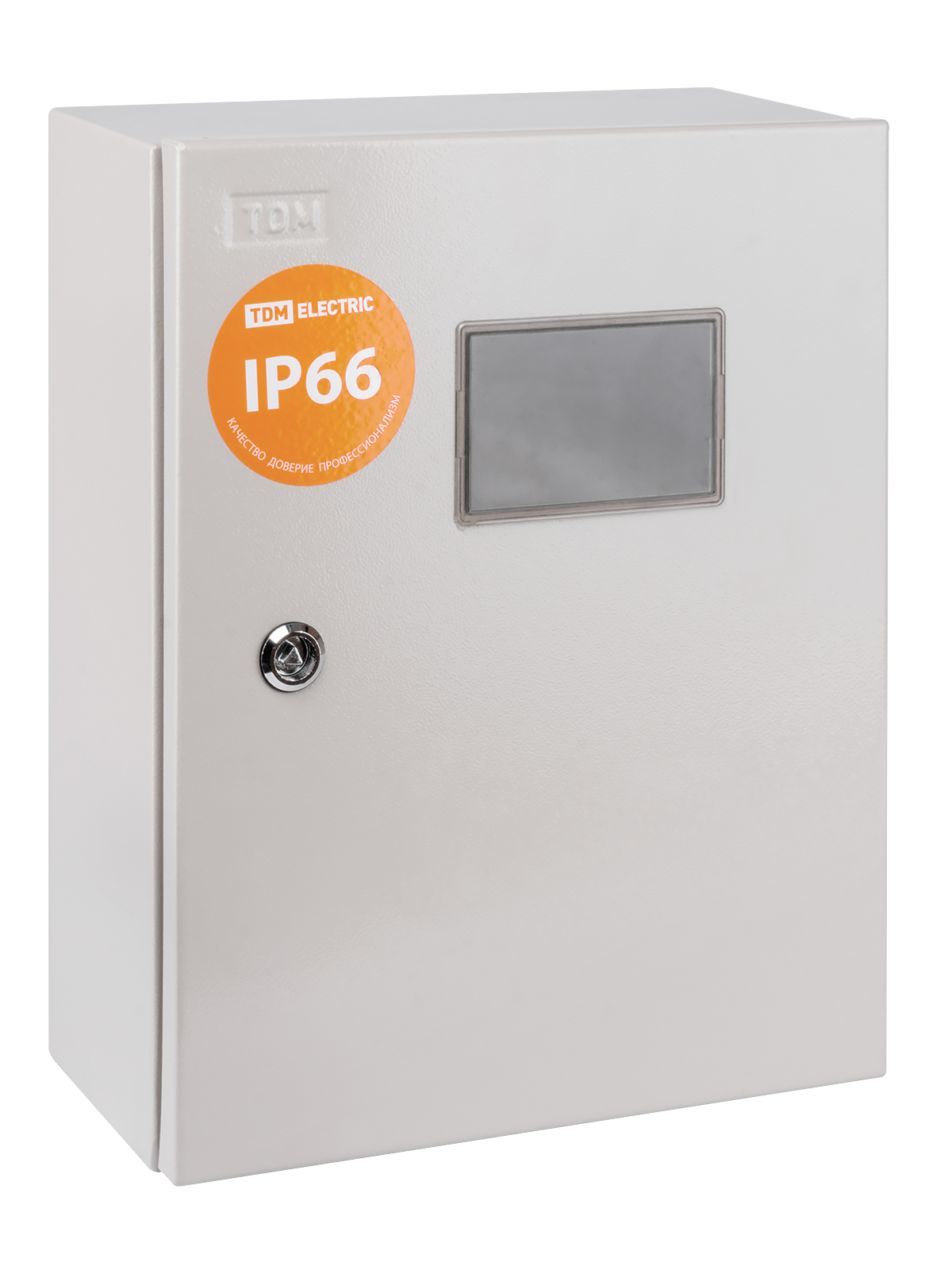 Корпус металлический 39.5 см x 16.5 см x 31 см, IP66, TDM ЩУ-1ф/1-0-12