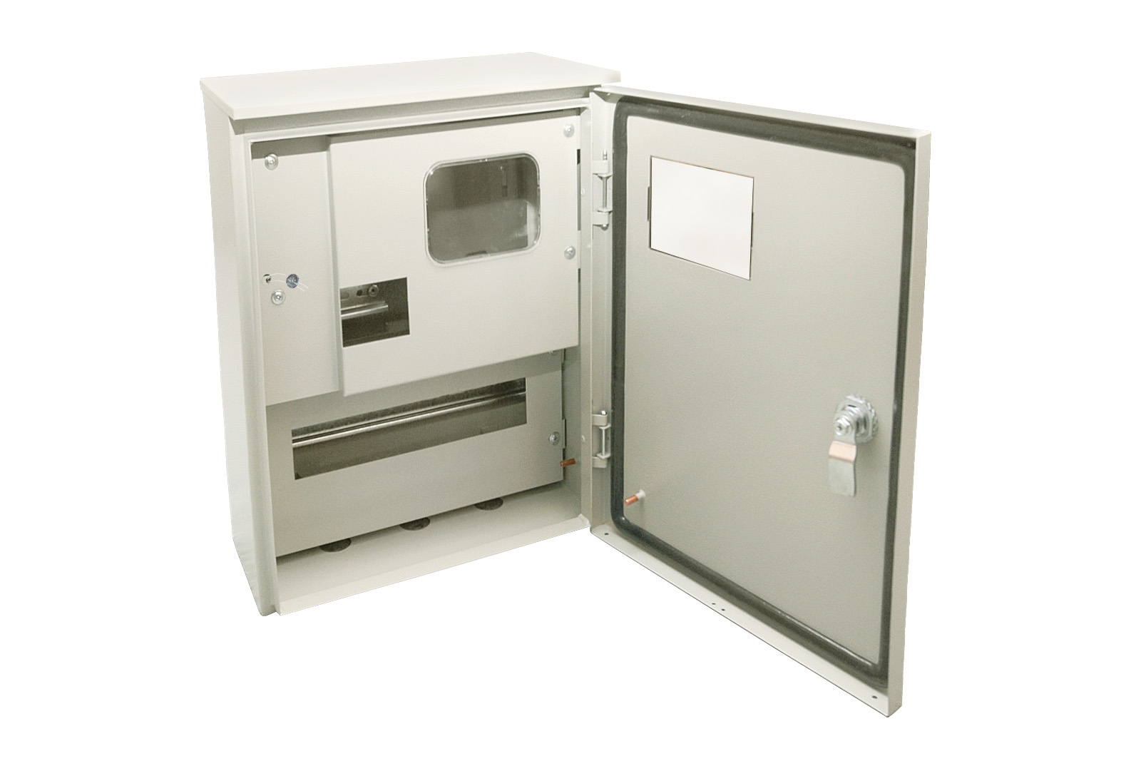 Корпус металлический 39.5 см x 16.5 см x 31 см, IP66, TDM ЩУ-1ф/1-0-12
