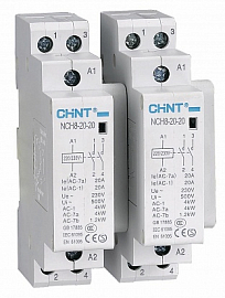 Контактор модульный 63А 230 В/230 В, AC, 1НО, CHINT NCH8-63/11