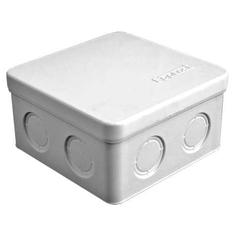 

Коробка распределительная квадратная 10.5 см x 10.5 см, глубина 5.6 см, наружный монтаж, IP54, вводов:7, серый, с крышкой, Epplast (624699)