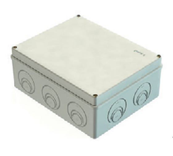 Коробка распределительная прямоугольная 24 см x 19.5 см, глубина 9 см, наружный монтаж, IP55, с крышкой, Greenel (GE41272)