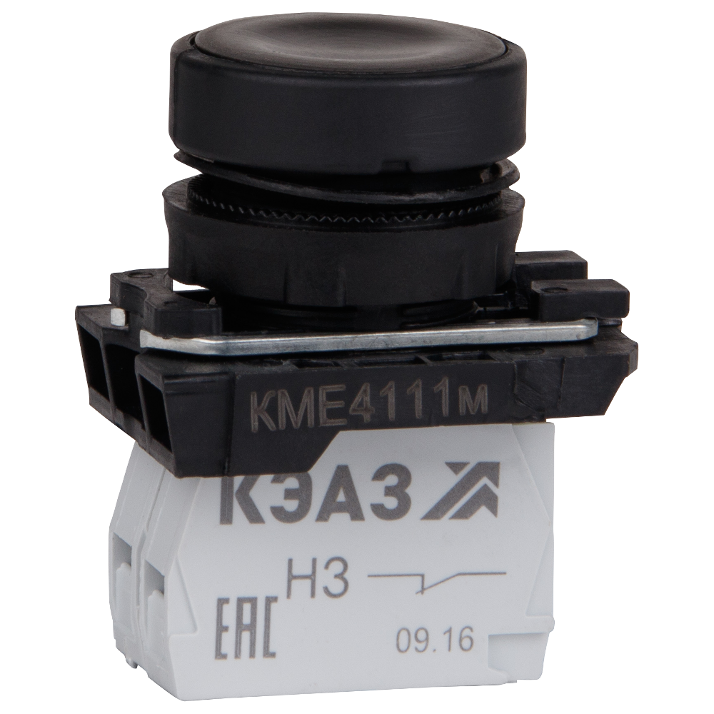 

Кнопка плоская 22 мм, 1NO 1NC, черный, КЭАЗ КМЕ4111м (248240), КМЕ4111м