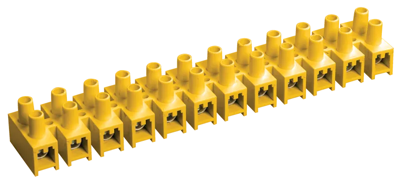 Клеммная колодка IEK ЗВИ-30 24x6...16 мм², желтый (UZV7-030-10) - фото 1