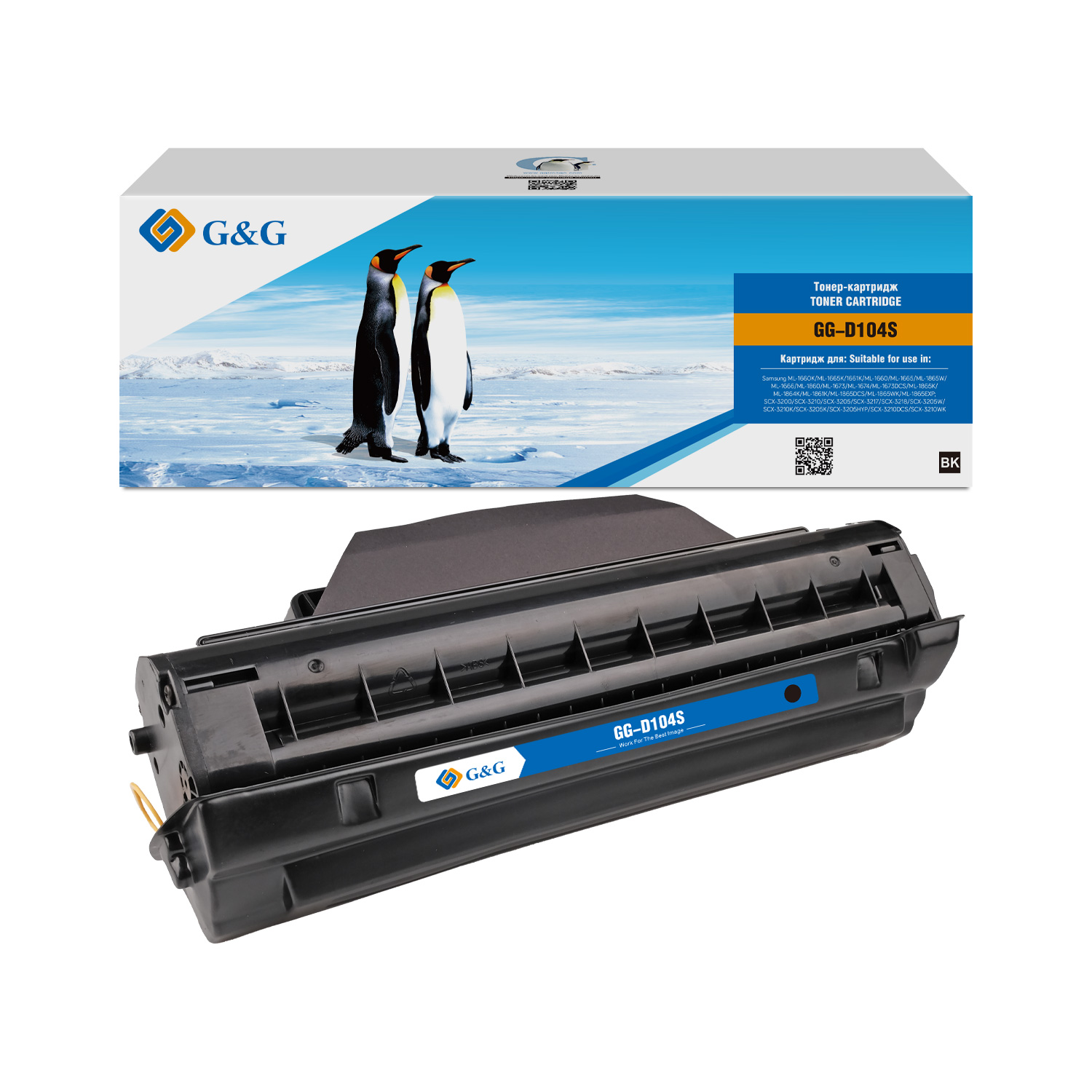 

Картридж лазерный G&G GG-D104S (MLT-D104S), черный, 1500 страниц, совместимый для Samsung ML-1660/1661/1665 SCX-3200/3205/3207/3210/3217